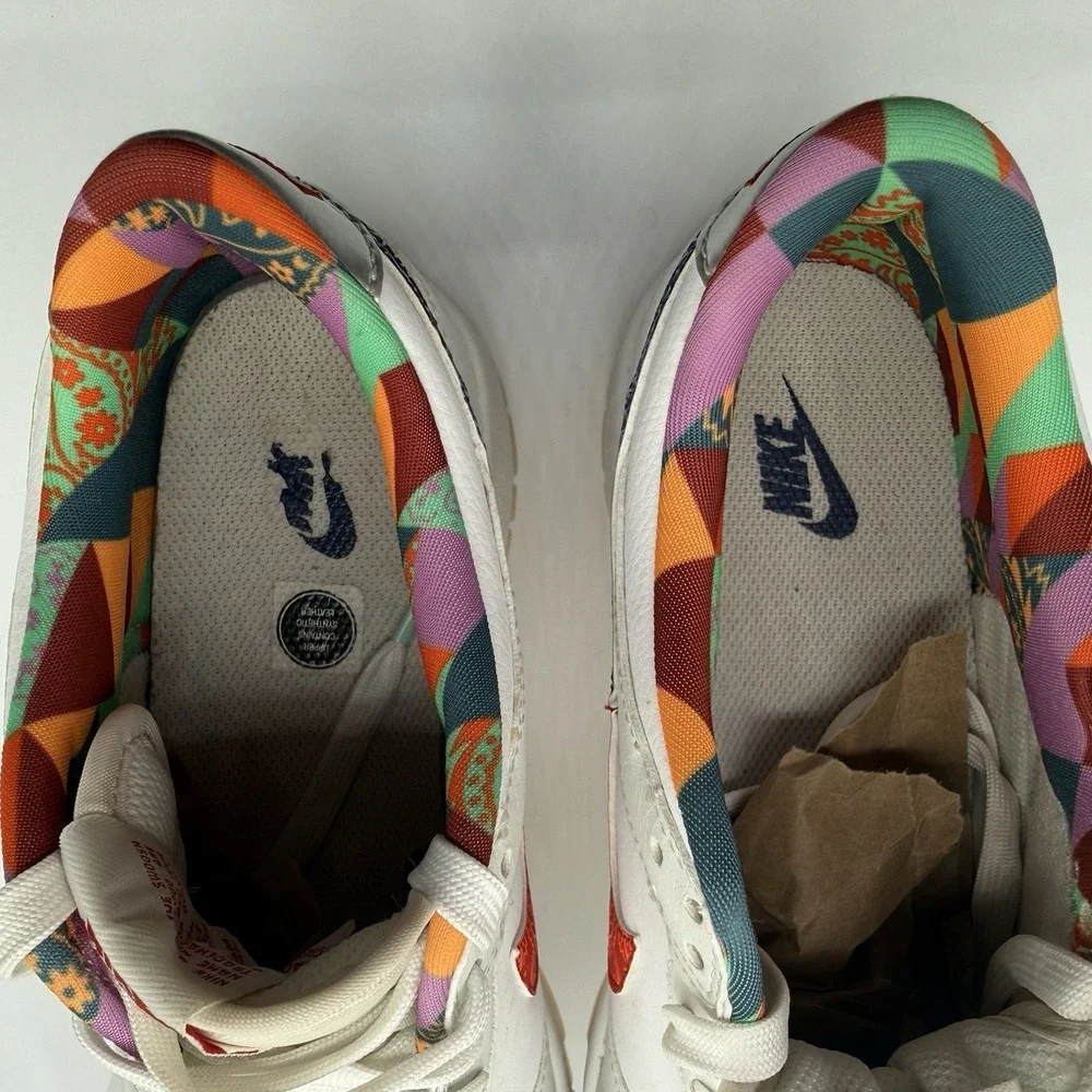 Nike Dunk Low White Multi-Color Paisley (GS) Shoes FN8913-141 Youth size 6Y‎